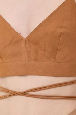 Γυναικεία Αμάνικος Λευκό τοπ Patrizia Pepe καφέ -Φτηνός Patrizia Pepe Κατάστημα unnamed file 3518