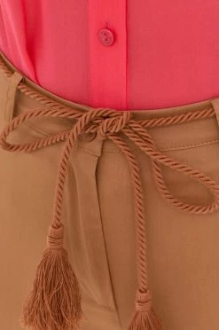 Γυναικεία Υφασμάτινα Παντελόνι Patrizia Pepe καφέ, -Φτηνός Patrizia Pepe Κατάστημα unnamed file 3550