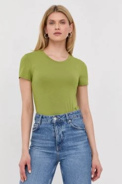 Γυναικεία Κοντομάνικο Μπλουζάκι Patrizia Pepe πράσινο