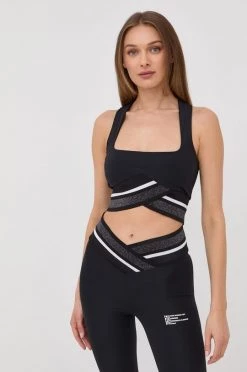 Γυναικεία Αμάνικος Top Patrizia Pepe μαύρο