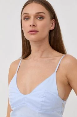 Γυναικεία Μπλούζες Βαμβακερή μπλούζα Patrizia Pepe μπλε