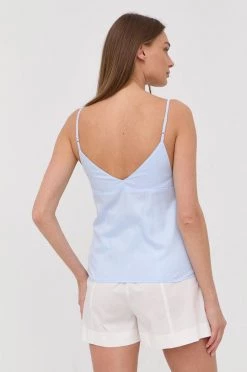 Γυναικεία Μπλούζες Βαμβακερή μπλούζα Patrizia Pepe μπλε -Φτηνός Patrizia Pepe Κατάστημα unnamed file 3572