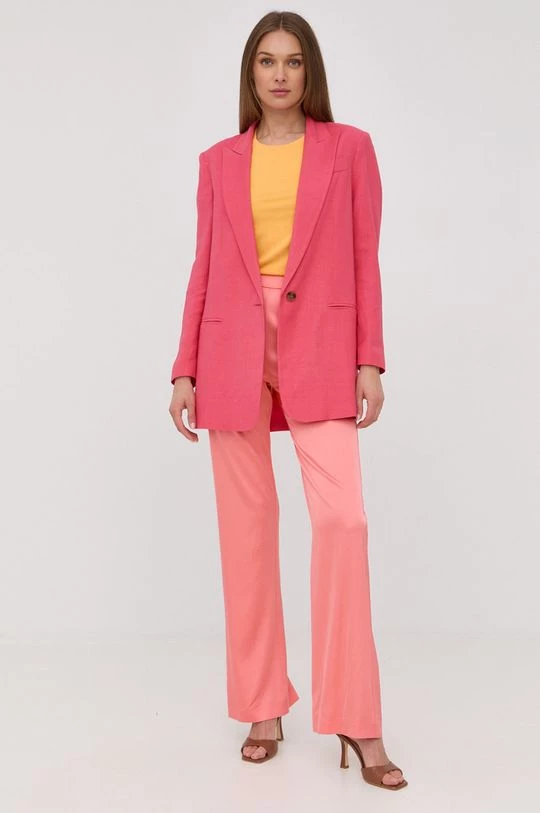 Γυναικεία Υφασμάτινα Παντελόνι Patrizia Pepe πορτοκαλί, 2 Γυναικεία Υφασμάτινα Παντελόνι Patrizia Pepe πορτοκαλί, - Image 2