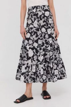 Γυναικεία Φούστες Βαμβακερή φούστα Patrizia Pepe μαύρο,