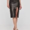 Γυναικεία Φούστες Δερμάτινη φούστα Patrizia Pepe μαύρο,