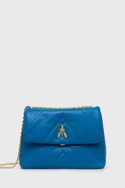 Γυναικεία Τσάντες χιαστί Δερμάτινη τσάντα Patrizia Pepe τιρκουάζ