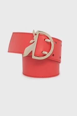 Γυναικεία Ζώνες Δερμάτινη ζώνη Patrizia Pepe χρώμα: ροζ