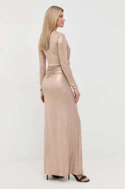 Γυναικεία Φορέματα Φόρεμα Patrizia Pepe χρυσαφί, -Φτηνός Patrizia Pepe Κατάστημα unnamed file 365