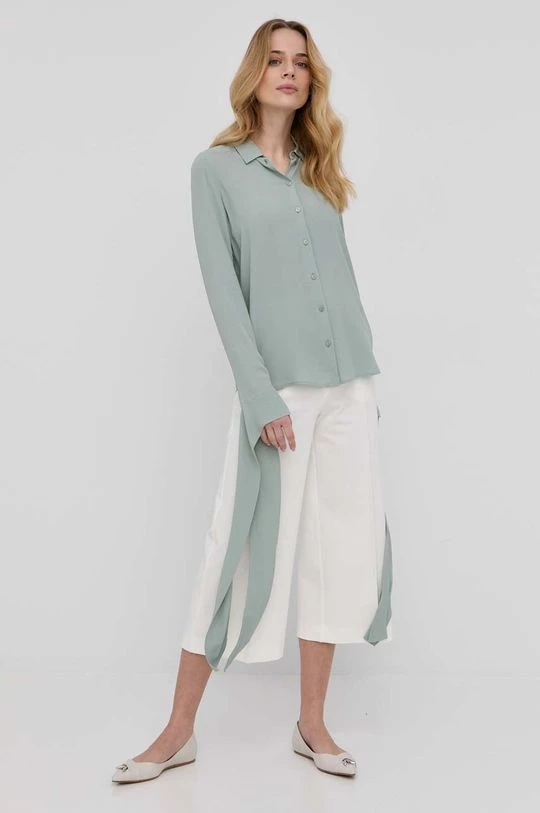 Γυναικεία Πουκάμισα Πουκάμισο Patrizia Pepe χρώμα: πράσινο, 2 Γυναικεία Πουκάμισα Πουκάμισο Patrizia Pepe χρώμα: πράσινο, - Image 2