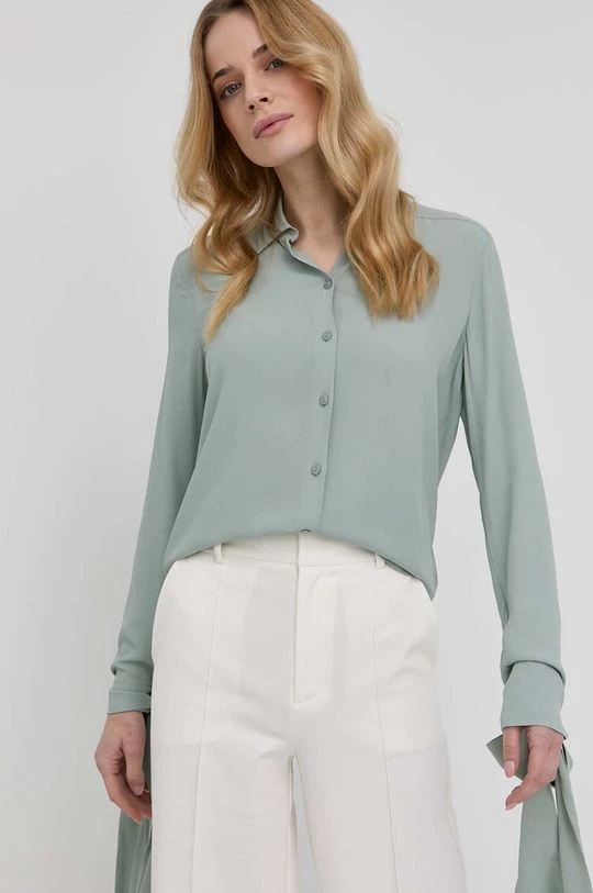 Γυναικεία Πουκάμισα Πουκάμισο Patrizia Pepe χρώμα: πράσινο, 4 Γυναικεία Πουκάμισα Πουκάμισο Patrizia Pepe χρώμα: πράσινο, - Image 4