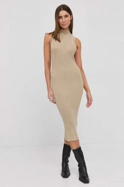 Γυναικεία Φορέματα Φόρεμα Patrizia Pepe χρυσαφί