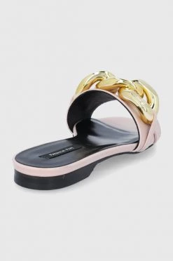 Γυναικεία Σαγιονάρες Δερμάτινες παντόφλες Patrizia Pepe χρώμα: ροζ -Φτηνός Patrizia Pepe Κατάστημα unnamed file 3739