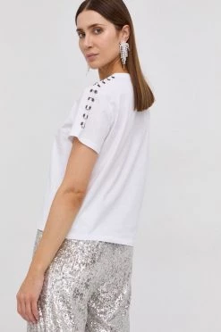 Γυναικεία Κοντομάνικο Βαμβακερό μπλουζάκι Patrizia Pepe άσπρο -Φτηνός Patrizia Pepe Κατάστημα unnamed file 3754