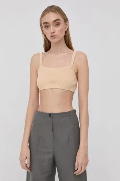 Γυναικεία Αμάνικος Τοπ από μείγμα μαλλιού Patrizia Pepe διάφανο