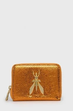 Γυναικεία Πορτοφόλια Δερμάτινο πορτοφόλι Patrizia Pepe χρώμα: καφέ