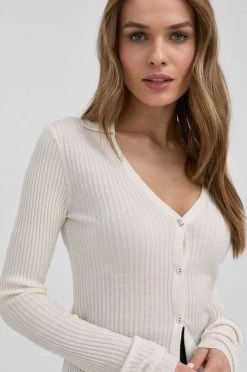 Γυναικεία Με φερμουάρ Ζακέτα από μίγμα μαλλιού Patrizia Pepe χρώμα: κρεμ -Φτηνός Patrizia Pepe Κατάστημα unnamed file 3786