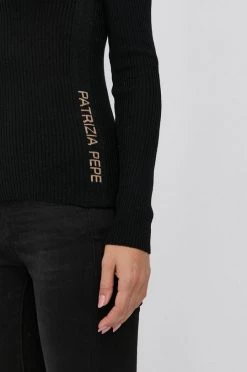 Γυναικεία Χωρίς φερμουάρ Μάλλινο πουλόβερ Patrizia Pepe χρώμα: μαύρο -Φτηνός Patrizia Pepe Κατάστημα unnamed file 3819