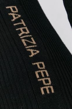 Γυναικεία Χωρίς φερμουάρ Μάλλινο πουλόβερ Patrizia Pepe χρώμα: μαύρο -Φτηνός Patrizia Pepe Κατάστημα unnamed file 3820