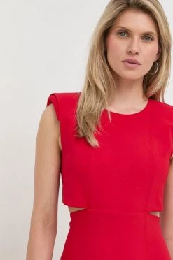 Γυναικεία Φορέματα Φόρεμα Patrizia Pepe κόκκινο, -Φτηνός Patrizia Pepe Κατάστημα unnamed file 383