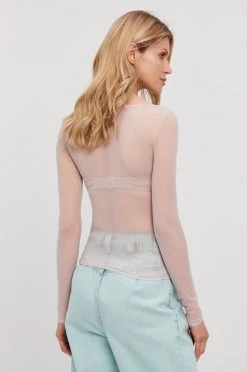 Γυναικεία Μακρυμάνικο Longsleeve Patrizia Pepe χρώμα: ροζ -Φτηνός Patrizia Pepe Κατάστημα unnamed file 3859