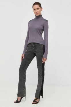 Γυναικεία Straight και Regular Τζιν παντελονι Patrizia Pepe γκρί