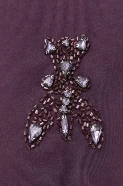 Γυναικεία Κοντομάνικο Βαμβακερό μπλουζάκι Patrizia Pepe μοβ -Φτηνός Patrizia Pepe Κατάστημα unnamed file 3910