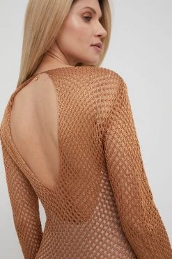 Γυναικεία Φορέματα Φόρεμα Patrizia Pepe καφέ, -Φτηνός Patrizia Pepe Κατάστημα unnamed file 3971