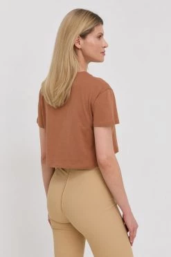 Γυναικεία Κοντομάνικο Βαμβακερό μπλουζάκι Patrizia Pepe καφέ -Φτηνός Patrizia Pepe Κατάστημα unnamed file 3979