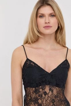 Γυναικεία Πιτζάμα Top πιτζάμας Patrizia Pepe μαύρο