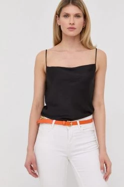 Γυναικεία Ζώνες Δερμάτινη ζώνη Patrizia Pepe χρώμα: πορτοκαλί -Φτηνός Patrizia Pepe Κατάστημα unnamed file 4037