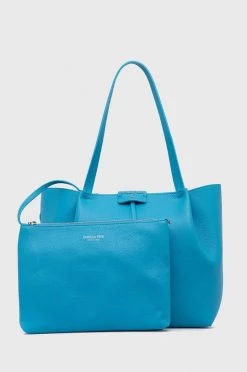 Γυναικεία Τσάντες Shopper και Tote Patrizia Pepe - Δερμάτινη τσάντα χρώμα της άμμου -Φτηνός Patrizia Pepe Κατάστημα unnamed file 4107