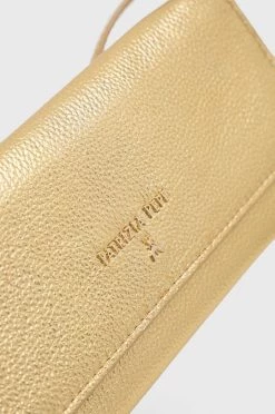 Γυναικεία Τσάντες χειρός Δερμάτινη τσάντα συμπλέκτη Patrizia Pepe χρυσαφί -Φτηνός Patrizia Pepe Κατάστημα unnamed file 415