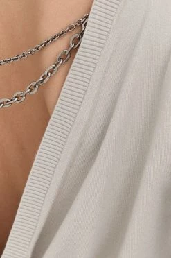 Γυναικεία Χωρίς φερμουάρ Πουλόβερ Patrizia Pepe χρώμα: γκρι -Φτηνός Patrizia Pepe Κατάστημα unnamed file 4154