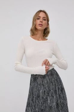 Γυναικεία Χωρίς φερμουάρ Πουλόβερ με προσθήκη μαλλιού Patrizia Pepe χρώμα: κρεμ -Φτηνός Patrizia Pepe Κατάστημα unnamed file 4178