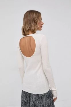 Γυναικεία Χωρίς φερμουάρ Πουλόβερ με προσθήκη μαλλιού Patrizia Pepe χρώμα: κρεμ -Φτηνός Patrizia Pepe Κατάστημα unnamed file 4179