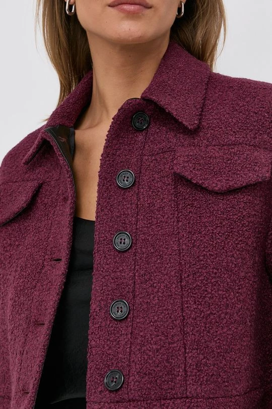 Γυναικεία Κοντά μπουφάν Μάλλινο μπουφάν Patrizia Pepe μοβ 4 Γυναικεία Κοντά μπουφάν Μάλλινο μπουφάν Patrizia Pepe μοβ - Image 4