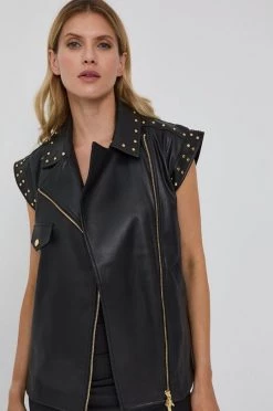 Γυναικεία Γιλέκα Αμάνικο μπουφάν Patrizia Pepe χρώμα: μαύρο -Φτηνός Patrizia Pepe Κατάστημα unnamed file 4205