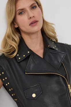 Γυναικεία Γιλέκα Αμάνικο μπουφάν Patrizia Pepe χρώμα: μαύρο -Φτηνός Patrizia Pepe Κατάστημα unnamed file 4206