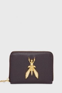 Γυναικεία Πορτοφόλια Δερμάτινο πορτοφόλι Patrizia Pepe χρώμα: μοβ