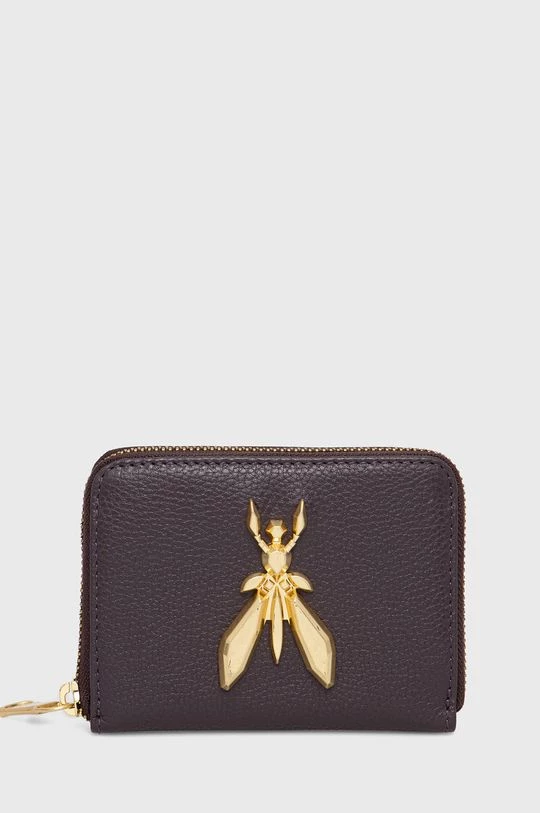 Γυναικεία Πορτοφόλια Δερμάτινο πορτοφόλι Patrizia Pepe χρώμα: μοβ 1 Γυναικεία Πορτοφόλια Δερμάτινο πορτοφόλι Patrizia Pepe χρώμα: μοβ