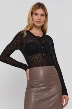 Γυναικεία Χωρίς φερμουάρ Μάλλινο πουλόβερ Patrizia Pepe χρώμα: μαύρο