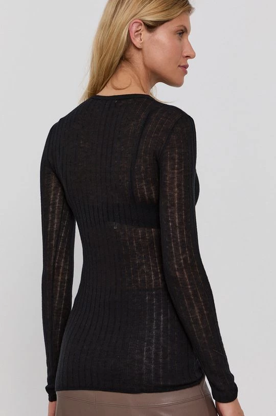 Γυναικεία Χωρίς φερμουάρ Μάλλινο πουλόβερ Patrizia Pepe χρώμα: μαύρο 3 Γυναικεία Χωρίς φερμουάρ Μάλλινο πουλόβερ Patrizia Pepe χρώμα: μαύρο - Image 3