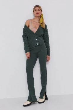 Γυναικεία Με φερμουάρ Πλεκτή ζακέτα Patrizia Pepe χρώμα: πράσινο