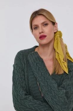 Γυναικεία Με φερμουάρ Πλεκτή ζακέτα Patrizia Pepe χρώμα: πράσινο -Φτηνός Patrizia Pepe Κατάστημα unnamed file 4229