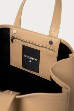 Γυναικεία Τσάντες Shopper και Tote Δερμάτινη τσάντα Patrizia Pepe μπεζ -Φτηνός Patrizia Pepe Κατάστημα unnamed file 4242