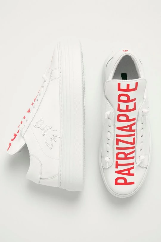Γυναικεία Sneakers Patrizia Pepe - Δερμάτινα παπούτσια λευκό 4 Γυναικεία Sneakers Patrizia Pepe - Δερμάτινα παπούτσια λευκό - Image 4