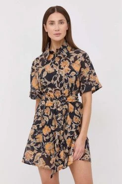 Γυναικεία Φορέματα Βαμβακερό φόρεμα Patrizia Pepe μαύρο,