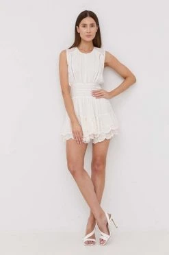 Γυναικεία Φορέματα Φόρεμα από λινό μείγμα Patrizia Pepe άσπρο,