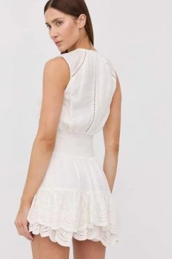 Γυναικεία Φορέματα Φόρεμα από λινό μείγμα Patrizia Pepe άσπρο, -Φτηνός Patrizia Pepe Κατάστημα unnamed file 4324