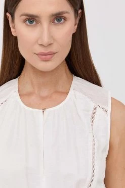 Γυναικεία Φορέματα Φόρεμα από λινό μείγμα Patrizia Pepe άσπρο, -Φτηνός Patrizia Pepe Κατάστημα unnamed file 4325